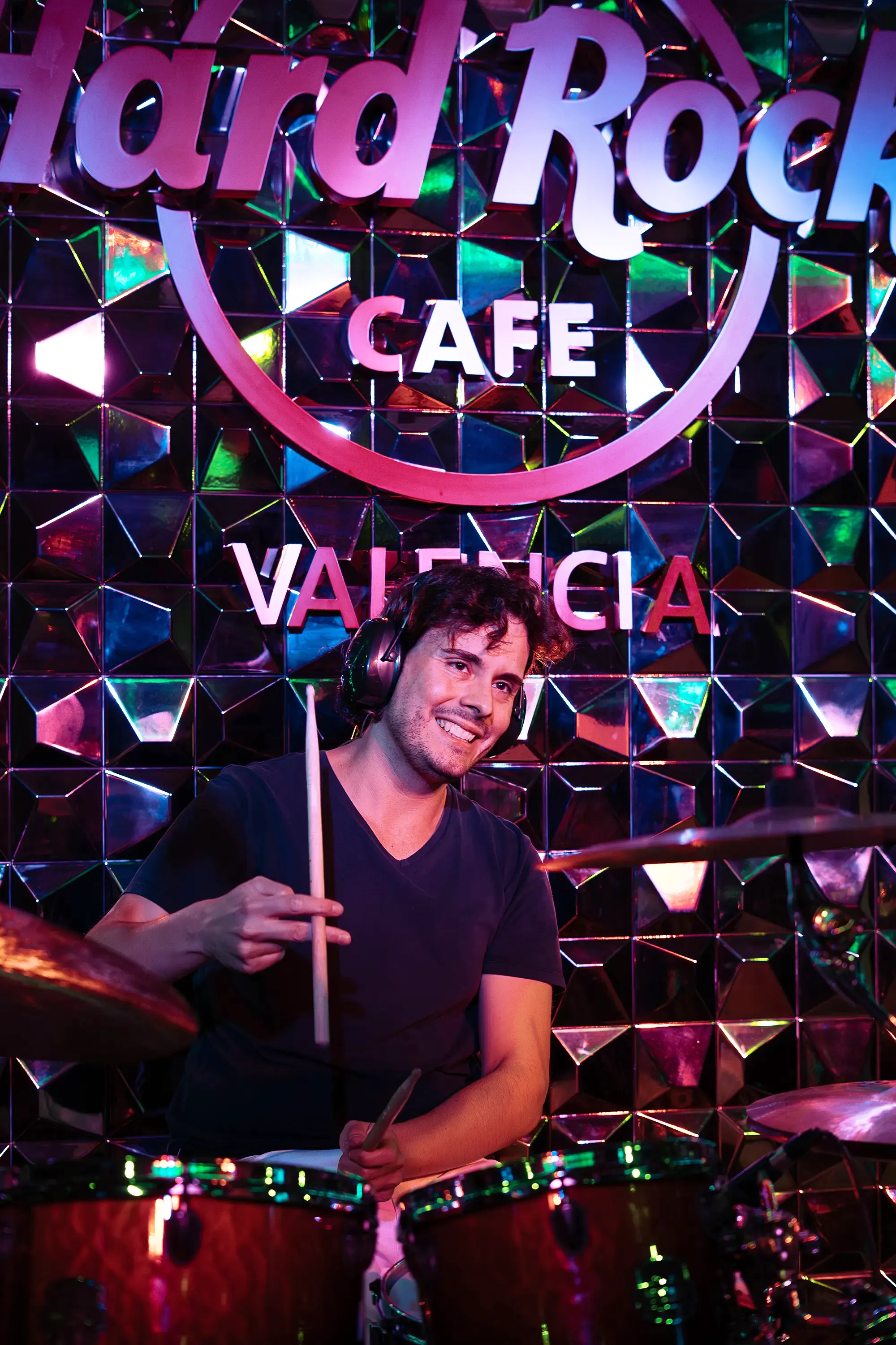 OTAVA drummer performing live